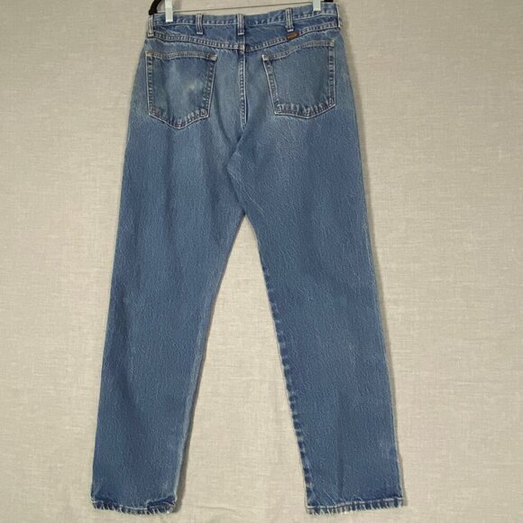 Rustler Jeans Regular Fit Straight Leg Mens 36 X 32 100% Cotton Blue Jeans - Picture 3 of 11